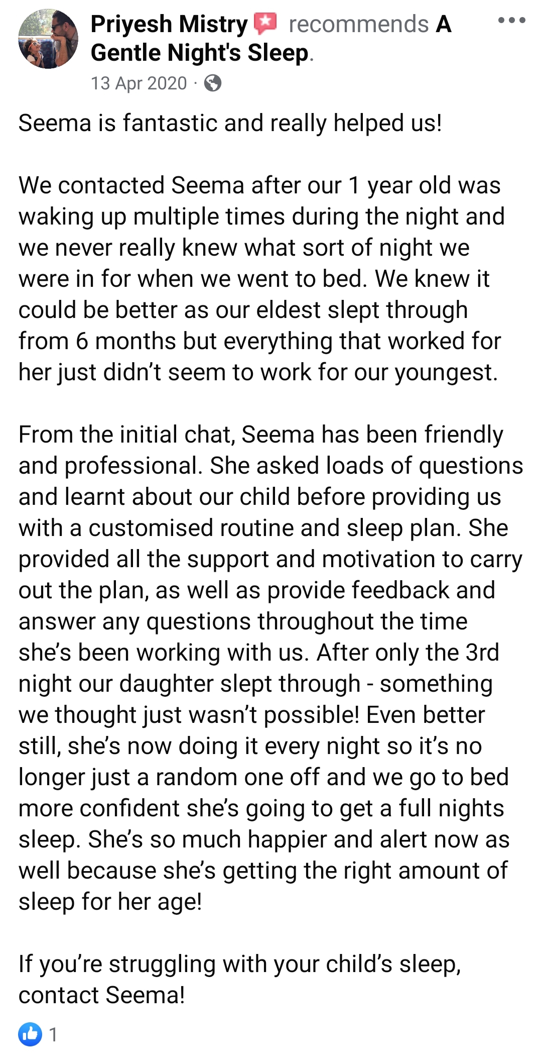 A Gentle Night's Sleep Review